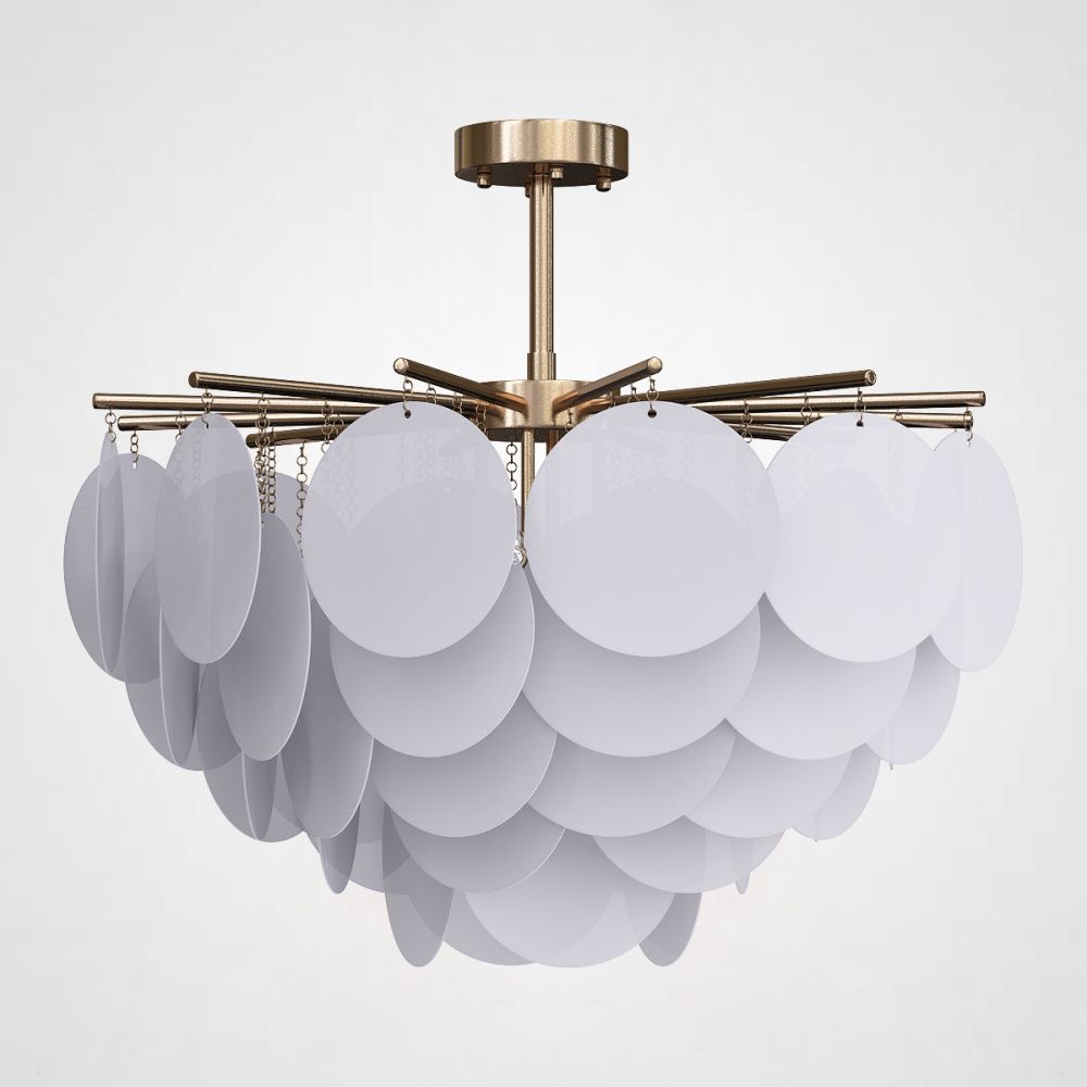 Потолочная люстра Nimbus D80 80*80*72 см, 7*E14*40W, ImperiumLoft 40.1883, Латунь