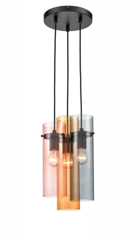 Подвесной светильник Vele Luce Miele VL2092P03 черный, диаметр 22 см