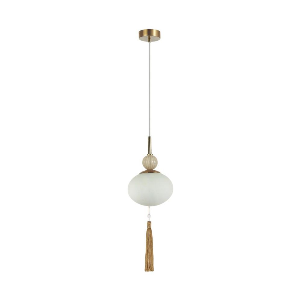 Подвес *16*235-235 см, 1*E14*40W, Lumion Gloriya LUM8272/1A, латунь; бежевый