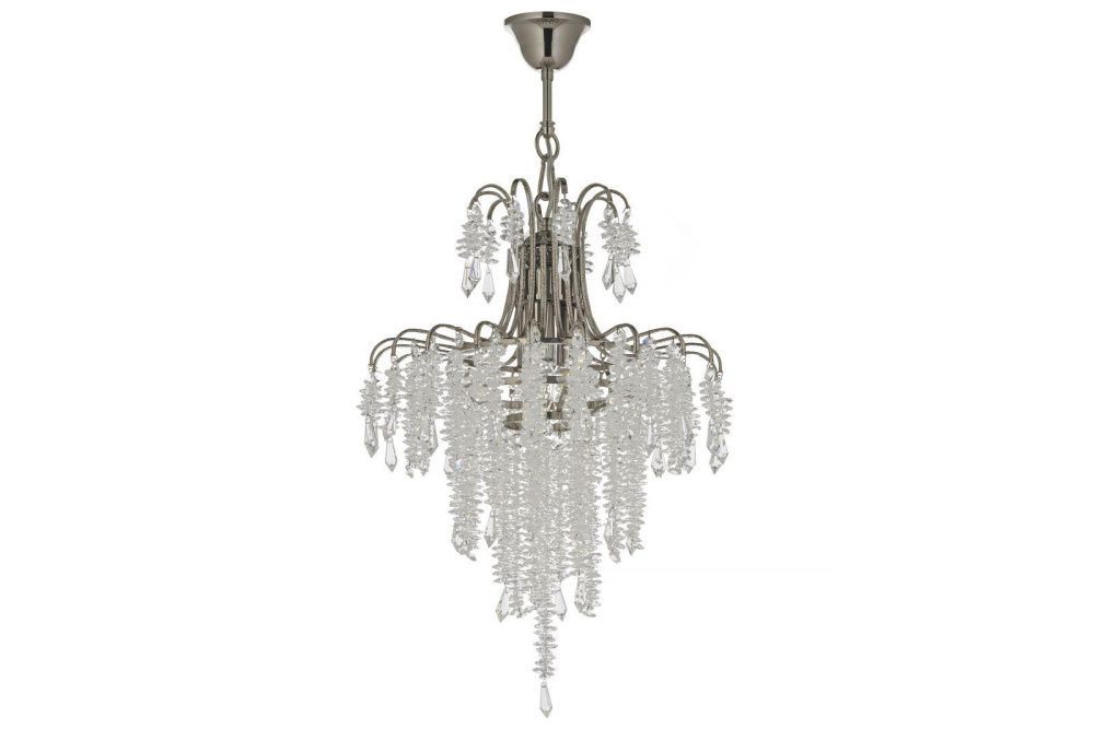 Люстра подвесная *40*50 см, 3*E14*40W, Arti Lampadari Erli Nickel Erli E 1.5.40.105 N, никель