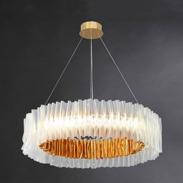 Подвесной светильник CHIARA D80 80*80*19 см, 1*LED*50W, 3400K, ImperiumLoft chiara-m, Латунь