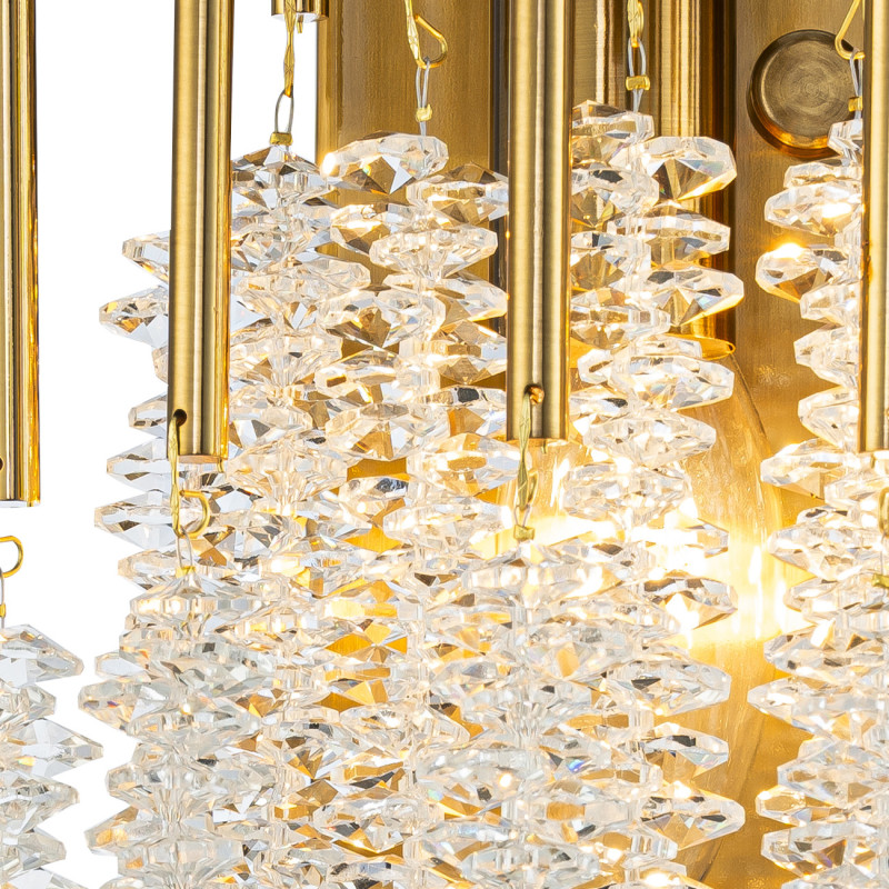 Бра 25*8,5*39 см, 2*E14, 80W, Indigo CAPPELLA V000601 золотой, 12052/2W Gold