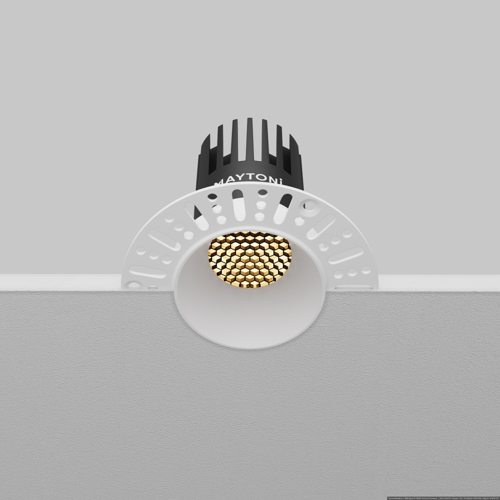 Встраиваемый светильник  DL119-10W-2.7K-TRS-W **-8,2 см, *LED*10W, K, Maytoni technical Dip DL119-10W-2.7K-TRS-W, Белый