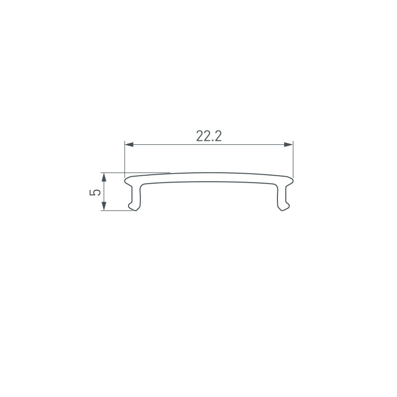 Экран Arlight 039950 200*2,1*0,5 см. Цена указана за 2 метра. Продается кратно 2 метрам.