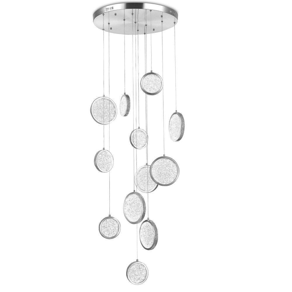 Подвес 60*60*200 см, 12*LED*112W, 3000K Gerhort G52165/12CR CL, Хром