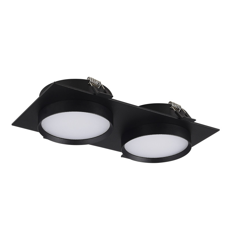 Встраиваемый светильник 20*10,9*4,3 см, 2*GX53, 50W, ST-Luce  ST258.408.02 черный