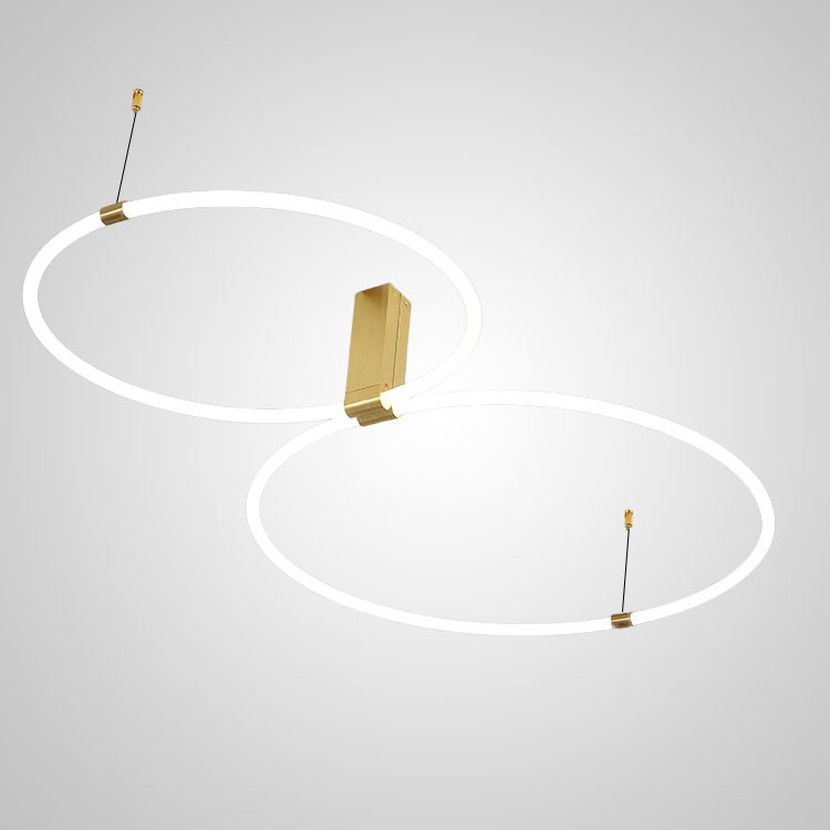 Потолочный светильник RINGMOR D60 D80 R2 87*85*85 см, 1*LED*51W, 4000K, ImperiumLoft ringmor01, Латунь