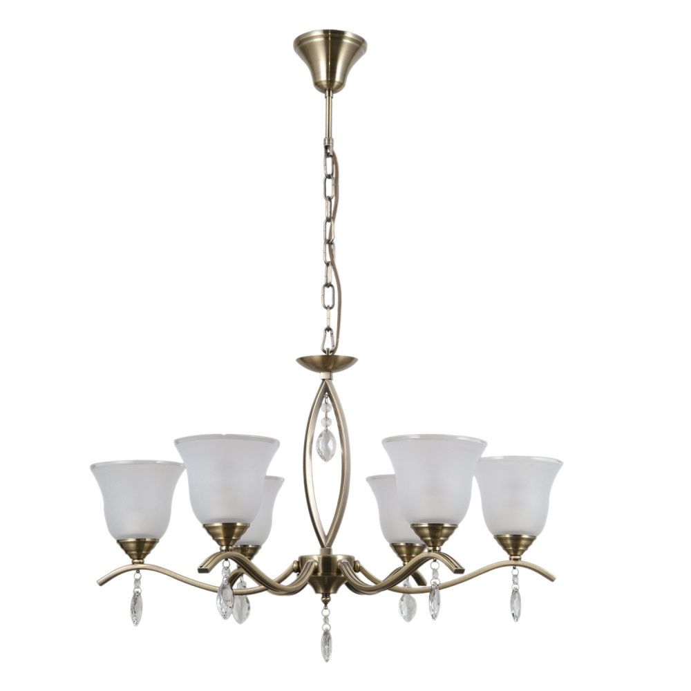 Люстра 67*67*83 см, 6*E27 Gerhort G11092/6AB WT, Античная бронза