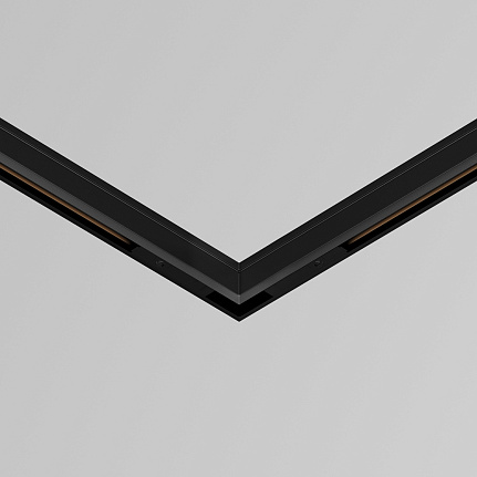 Коннектор питания угловой 7.5см Levity 0,5*3,9*1,1 см, Maytoni Technical Accessories for tracks Levity TRA184CPC-1B-7.5 черный