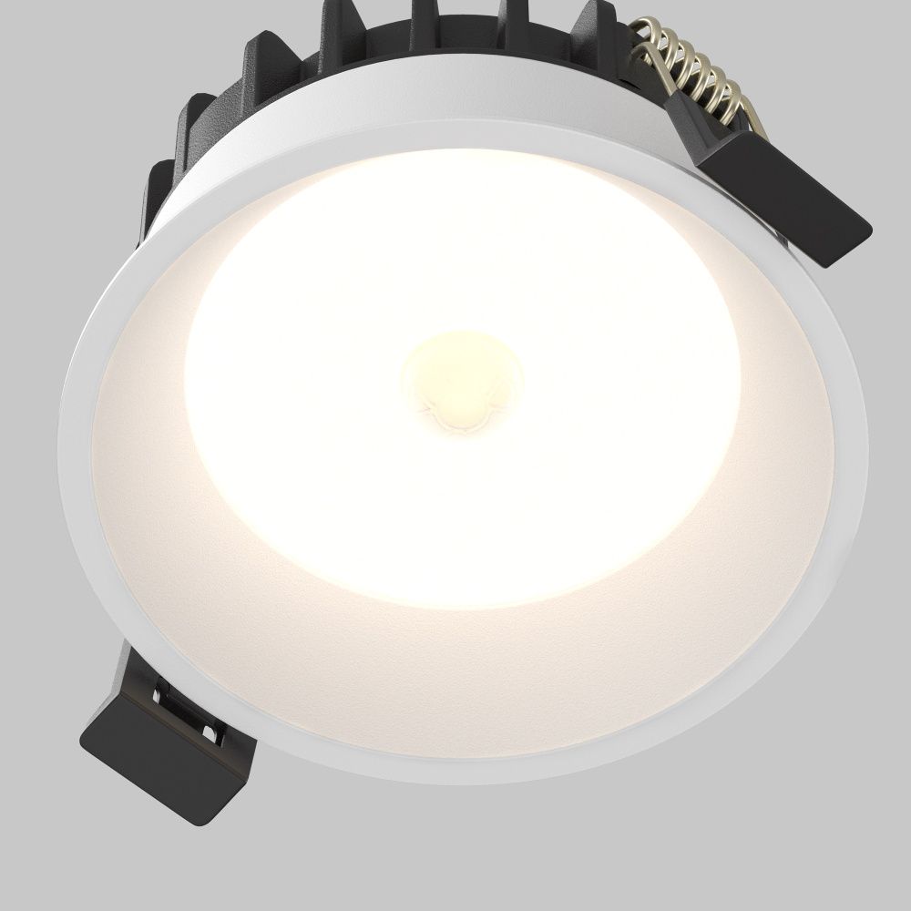 Встраиваемый светильник 4,6 см, LED*8W, 4000K, Maytoni Okno 100° DL055-8W4K-SEN-W, Белый