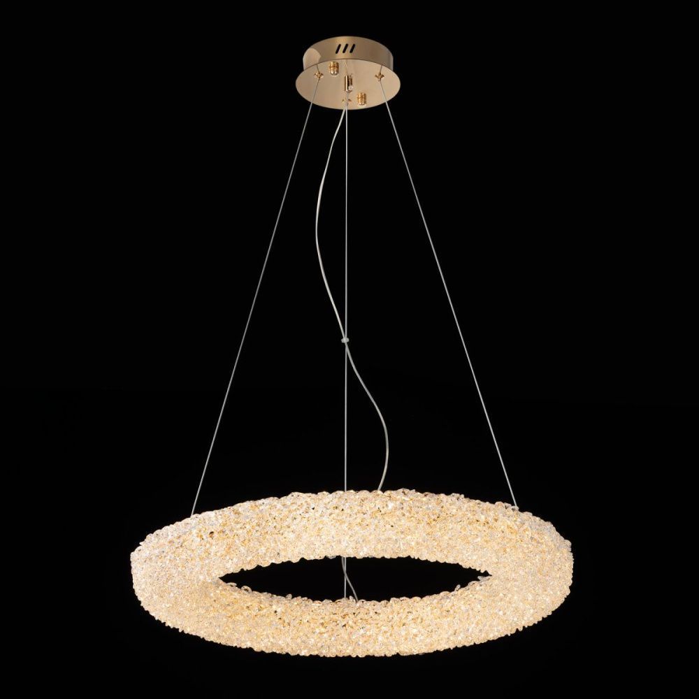 Подвесная люстра 58 см, 55W, 3500K, Citilux Cloudy CL323162, золото