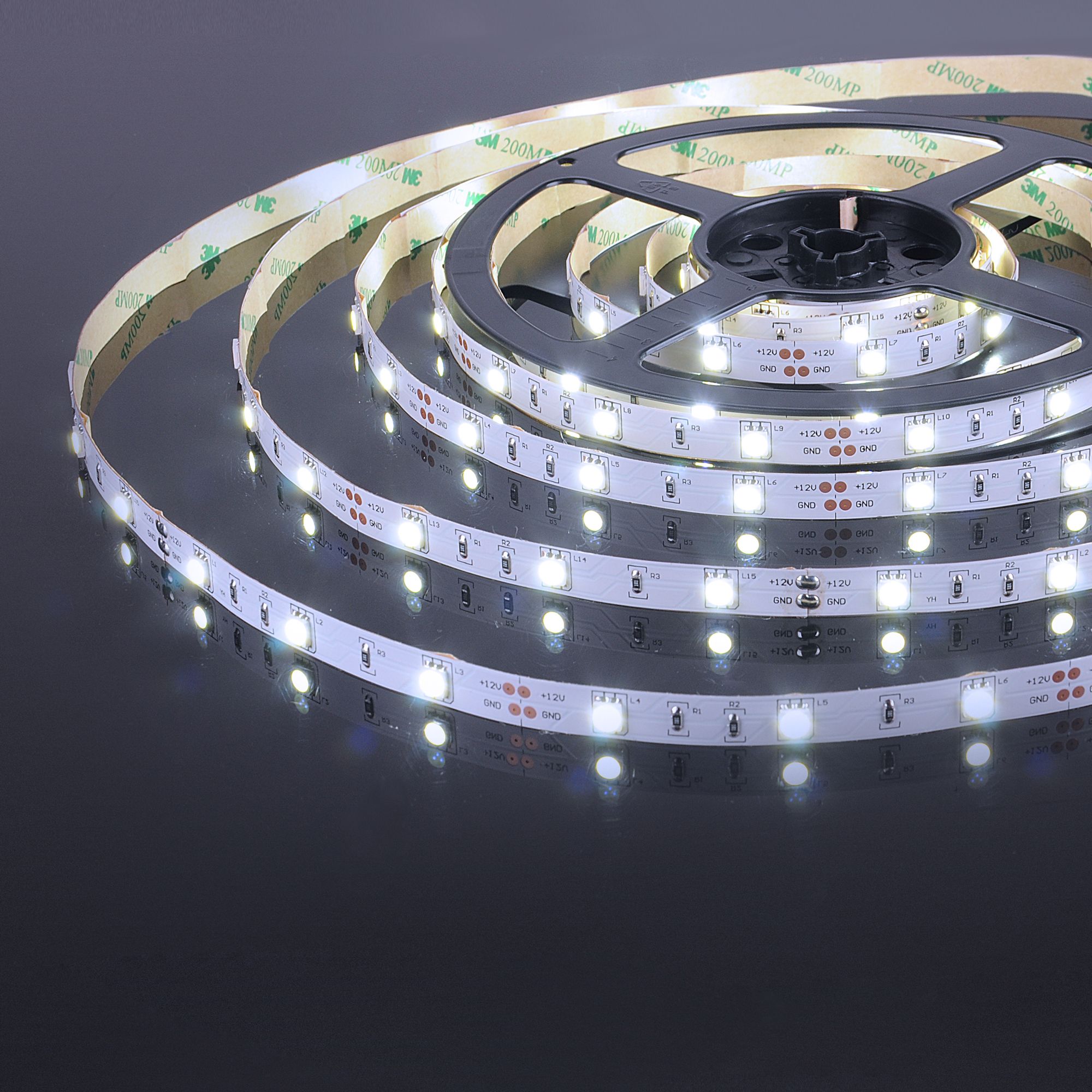 Светодиодная лента Лента светодиодная 12V 7,2W 30Led 5050 IP20 холодный белый, 5м Elektrostandard