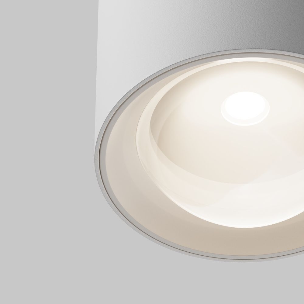 Потолочный светильник 7,5 см, LED*15W, 4000K, Maytoni Lens 70° C217CL-15W4K-W, Белый