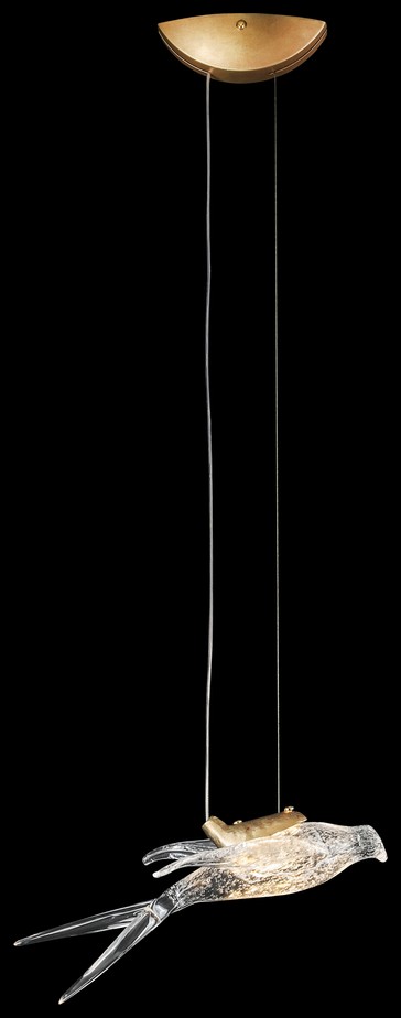 Светильник подвесной Wertmark Viviana WE183.01.503, 26*26 см, античная медь