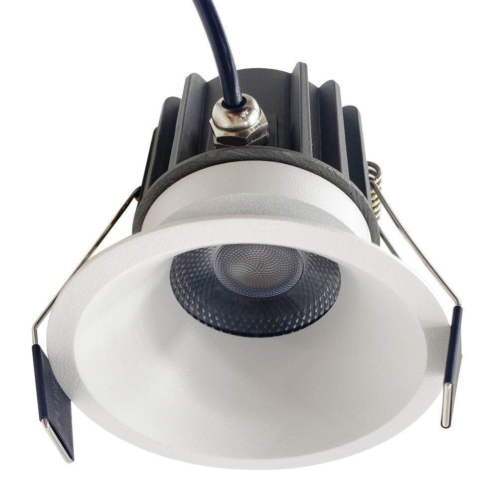 Светильник встраиваемый 8,5*7,6 см, вр 7,5 см, *LED*12W, 2700 / 4000 / 5000K, Mantra Rombok MAN8766, белый