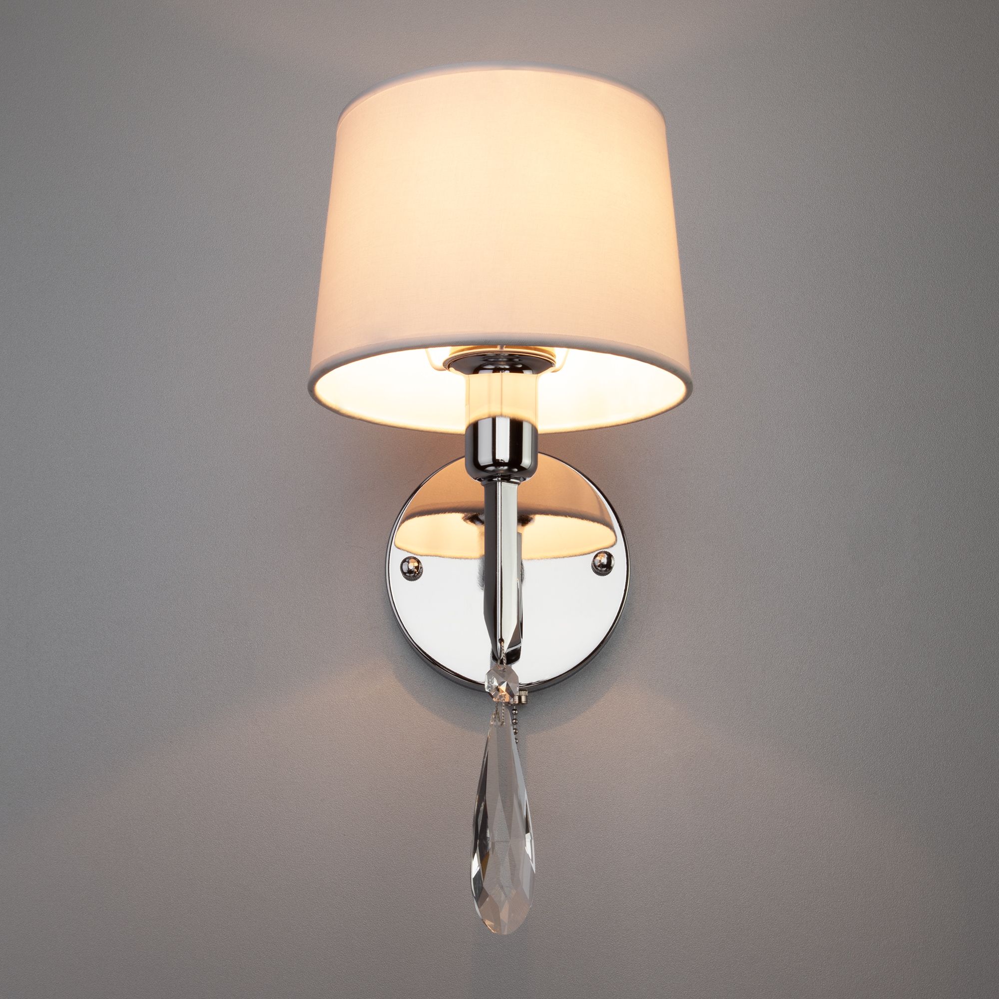 Бра 25*15*34 см, 1*E14, W,  Eurosvet Madera 10127/1, хром