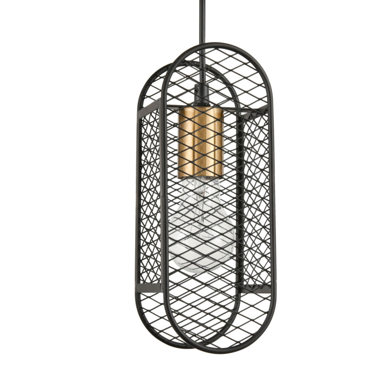 Подвесной светильник  10*149 см, 1*E27 черный, золото Vele Luce City VL6342P01