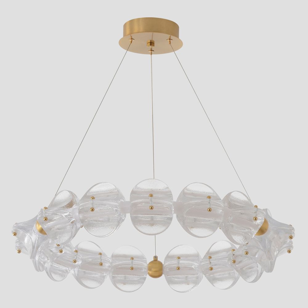 Люстра *65*11,8-50-180 см, *LED*38W, 3000K, Crystal Lux Rich RICH SP38W LED, Латунь