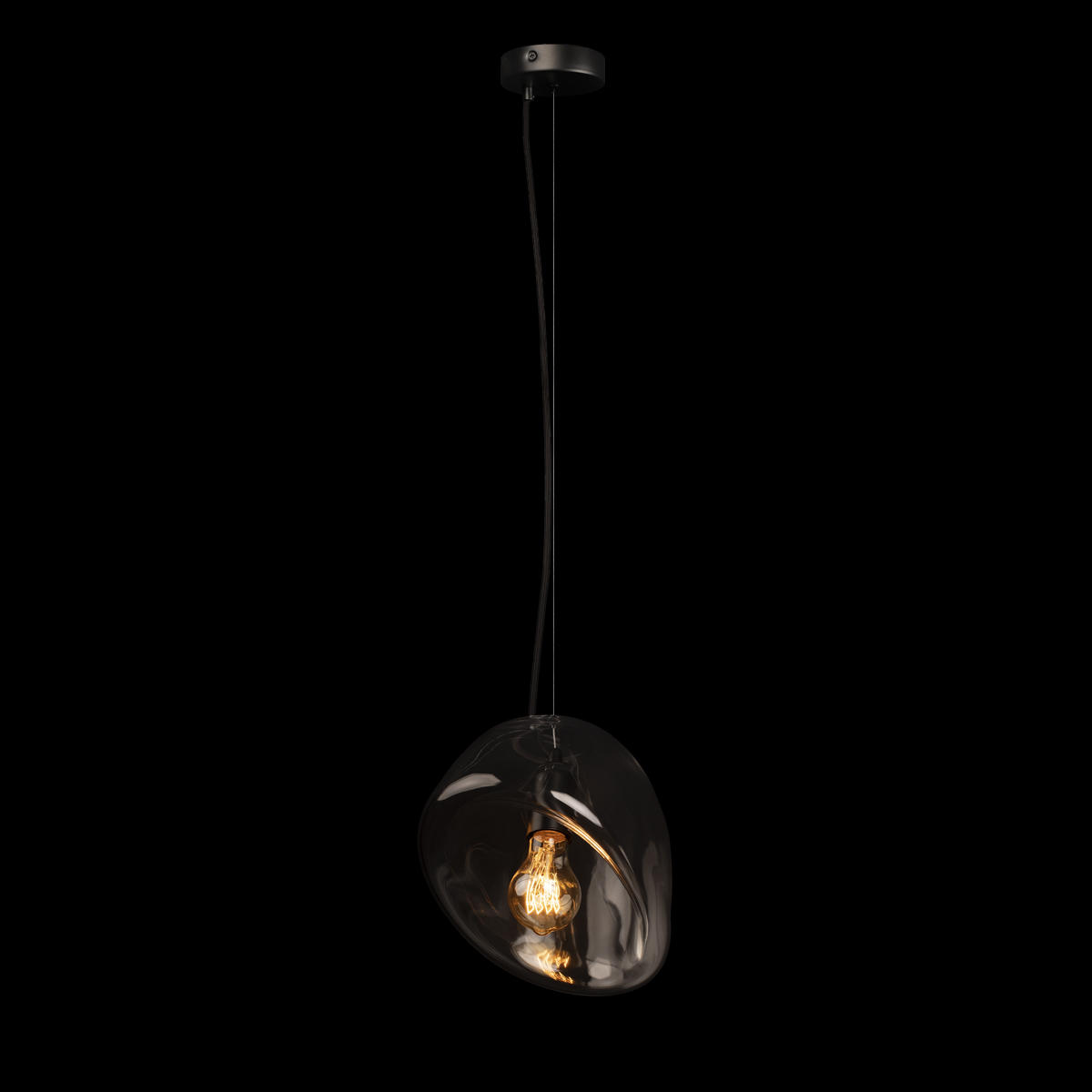 Подвесной светильник 25*25 см, 1*E27*40W  LOFT IT Gallo 10293 Clear черный