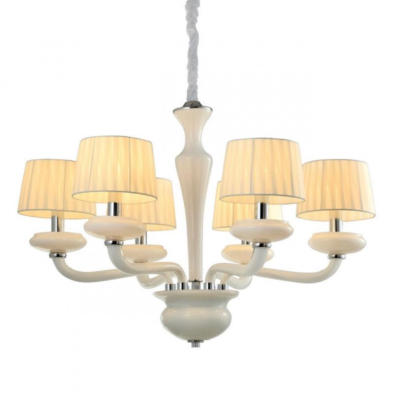 Подвесная люстра 80*157 см, 6*E14, 40W, Omnilux Omnilux 860 OML-86003-06, белый