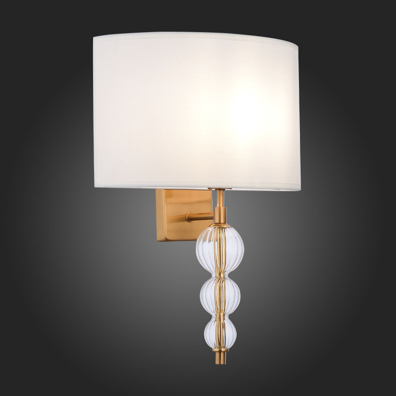 Бра 28 см,  EVOLUCE RAMER SLE105711-01 Латунь, Прозрачный
