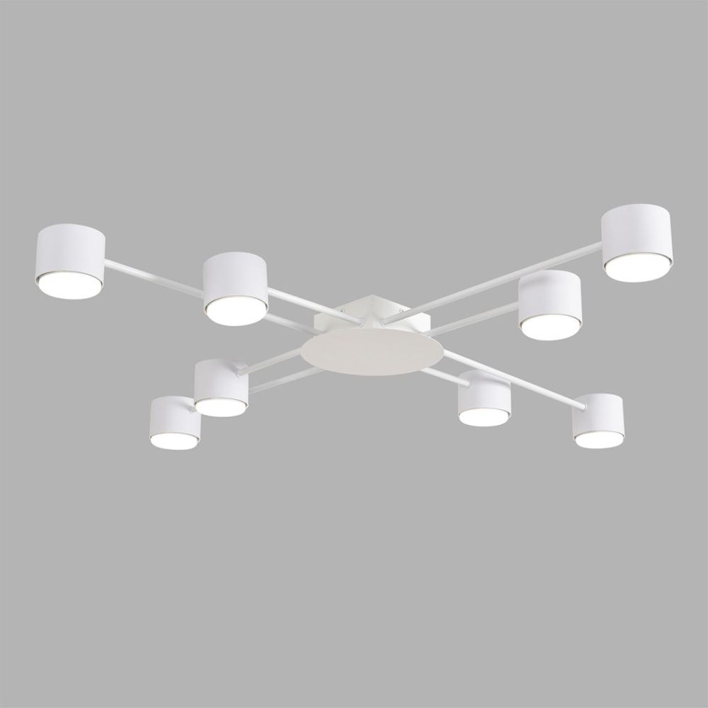 Люстра 105*105*8-8 см, 8*GX53 LED*7W, Lumion Benua LUM8305/8C, белый