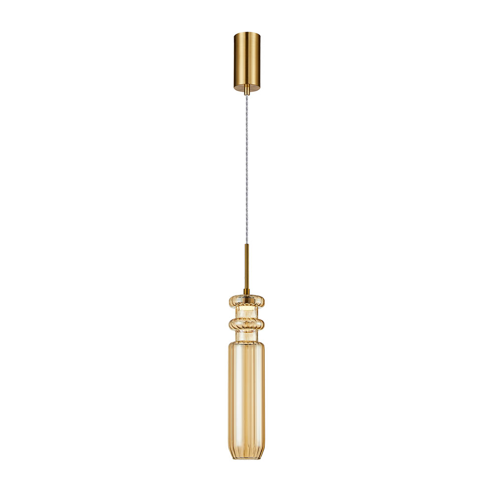Подвесной светильник 47*47*8 см, 1*LED, 4W, 3000K Arte Lamp Crystal A2942SP-1PB, Латунь