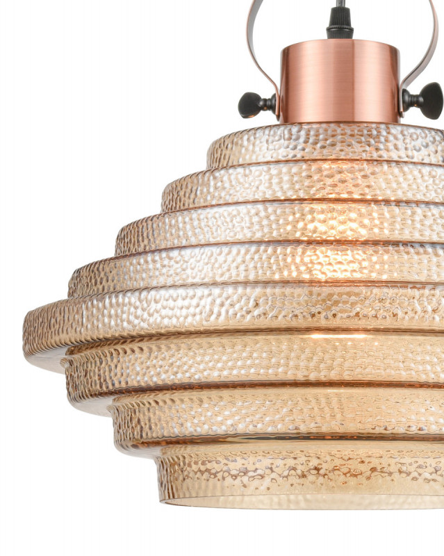 Подвесной светильник  35*120 см, 1*E27 медь, черный Vele Luce Genio VL5404P21