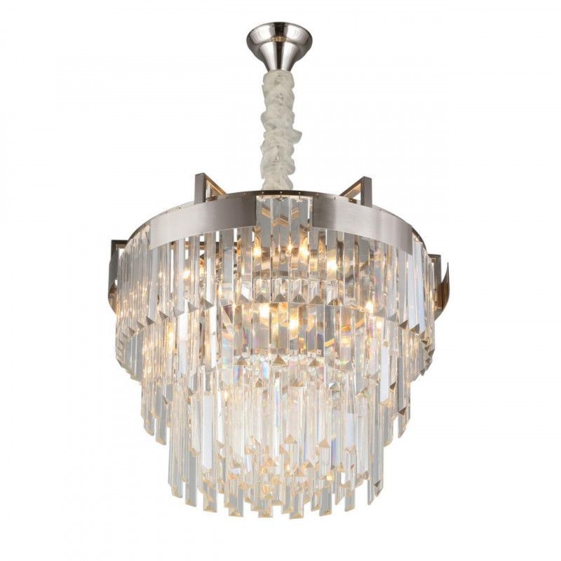 Каскадная люстра 50*60-100 см, 9*E14, 40W, Aployt Mariz APL.813.03.09, никель