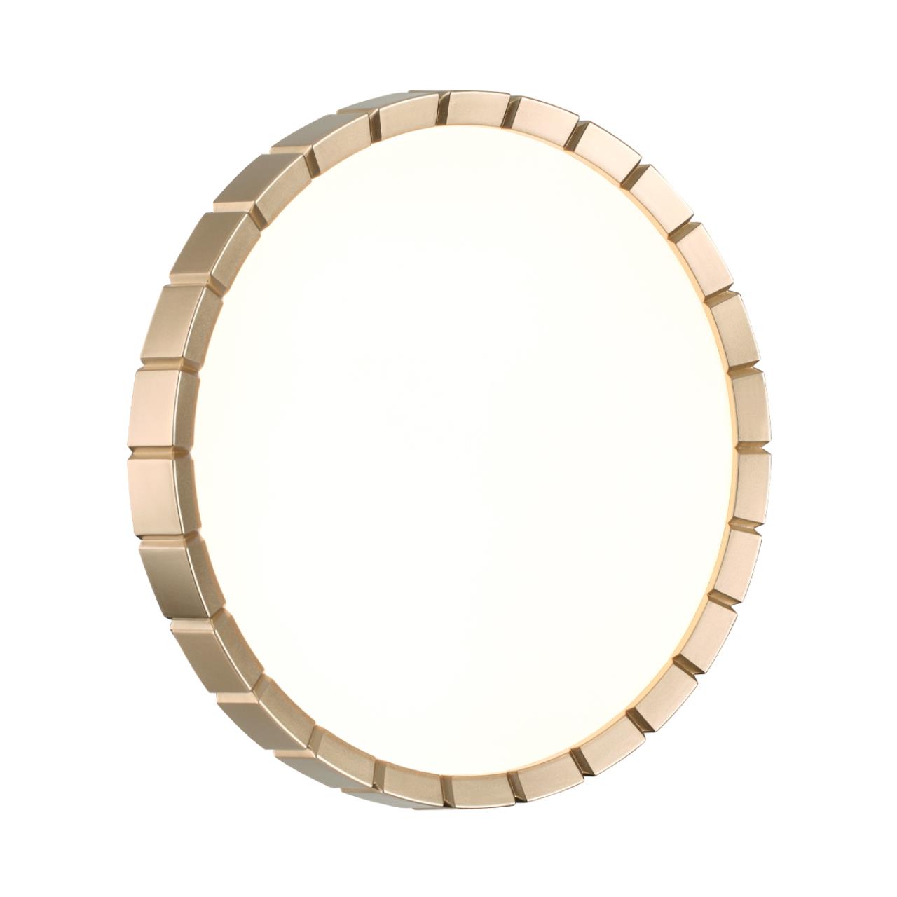 Cветильник 33,6*6,4 см, LED 30W, 4000 К, IP43, белый/золотой, пластик Sonex Atabi Gold, 7648/CL