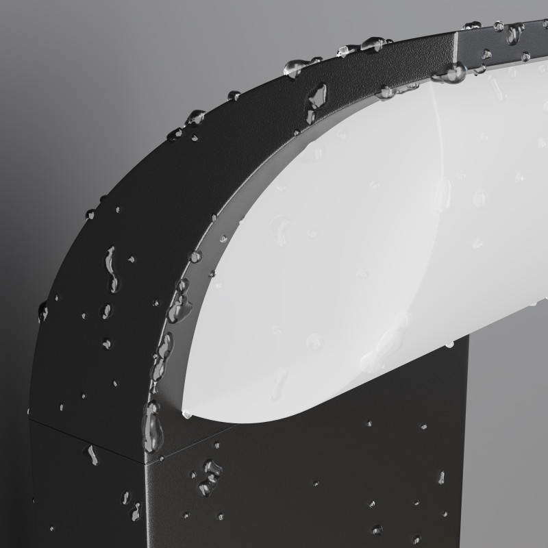 Садово-парковый светильник 15*11*80 см, LED, 7W, 3000К, Maytoni Stock O446FL-L7GF3K серый