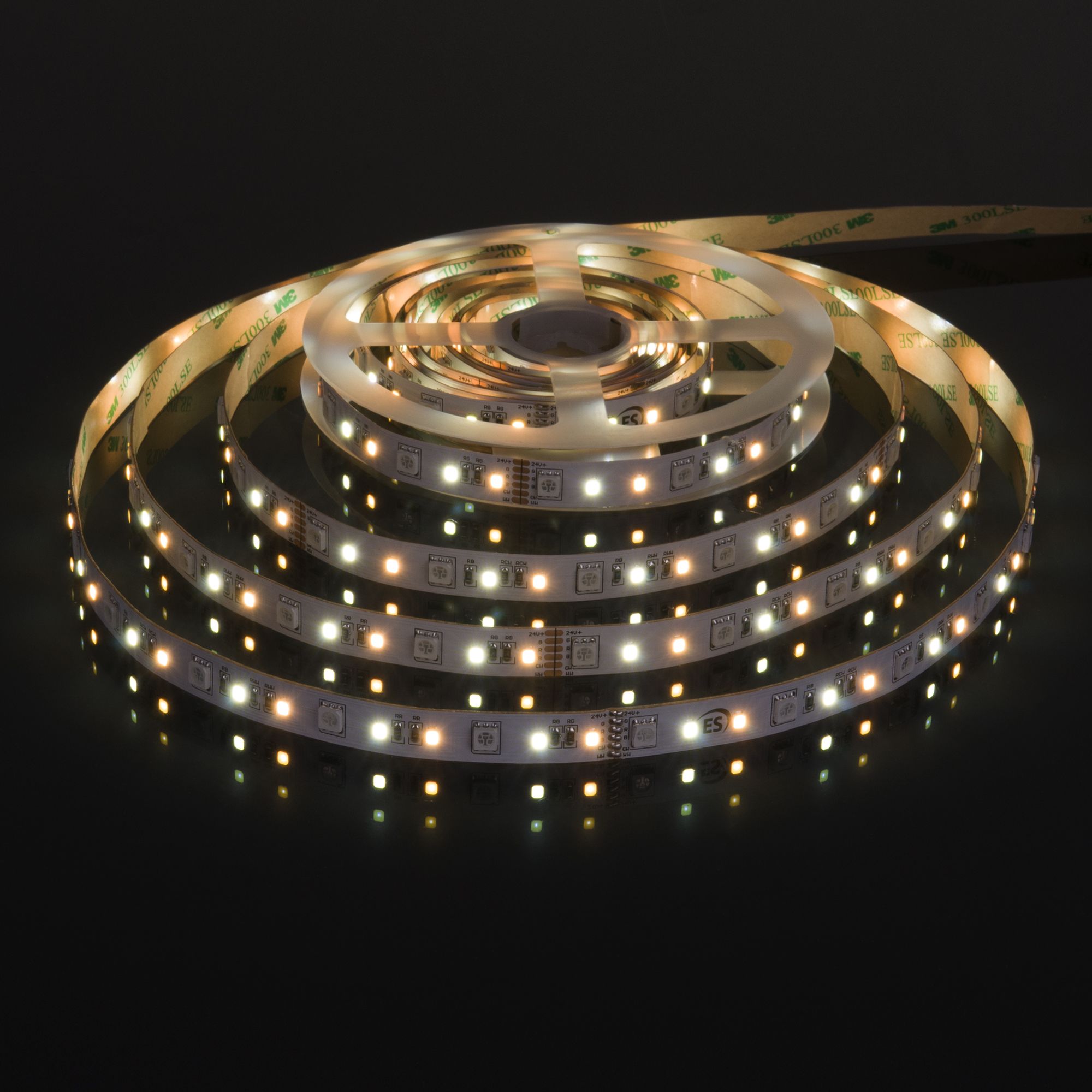 Светодиодная лента Лента светодиодная 24V 16W 90Led 5050+2835+2835 IP20 MIX RGB/теплый белый/холодный белый, 5м Elektrostandard