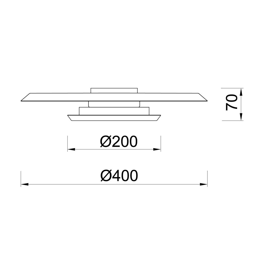 Светильник 40*7 см, *LED*18W, 3000K, Mantra Tina MAN9003, белый
