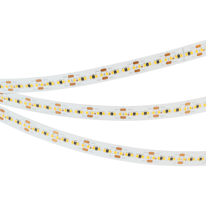 Светодиодная лента MICROLED-5000HP 24V Warm3000 10mm (2216, 300 LED/m, LUX) (Arlight, 21.6 Вт/м, IP20) 023590