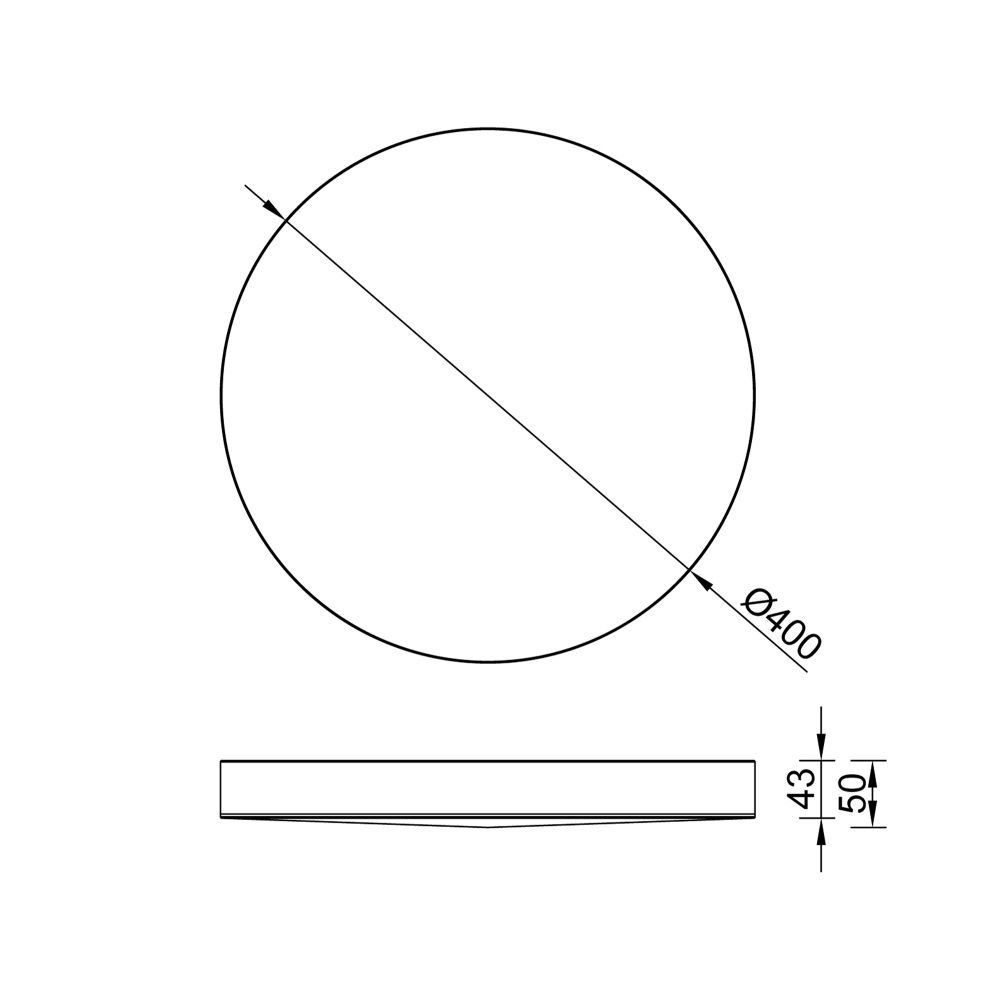 Светильник 40*5 см, *LED*30W, 3000-5000K, Mantra Turin MAN9024, белый
