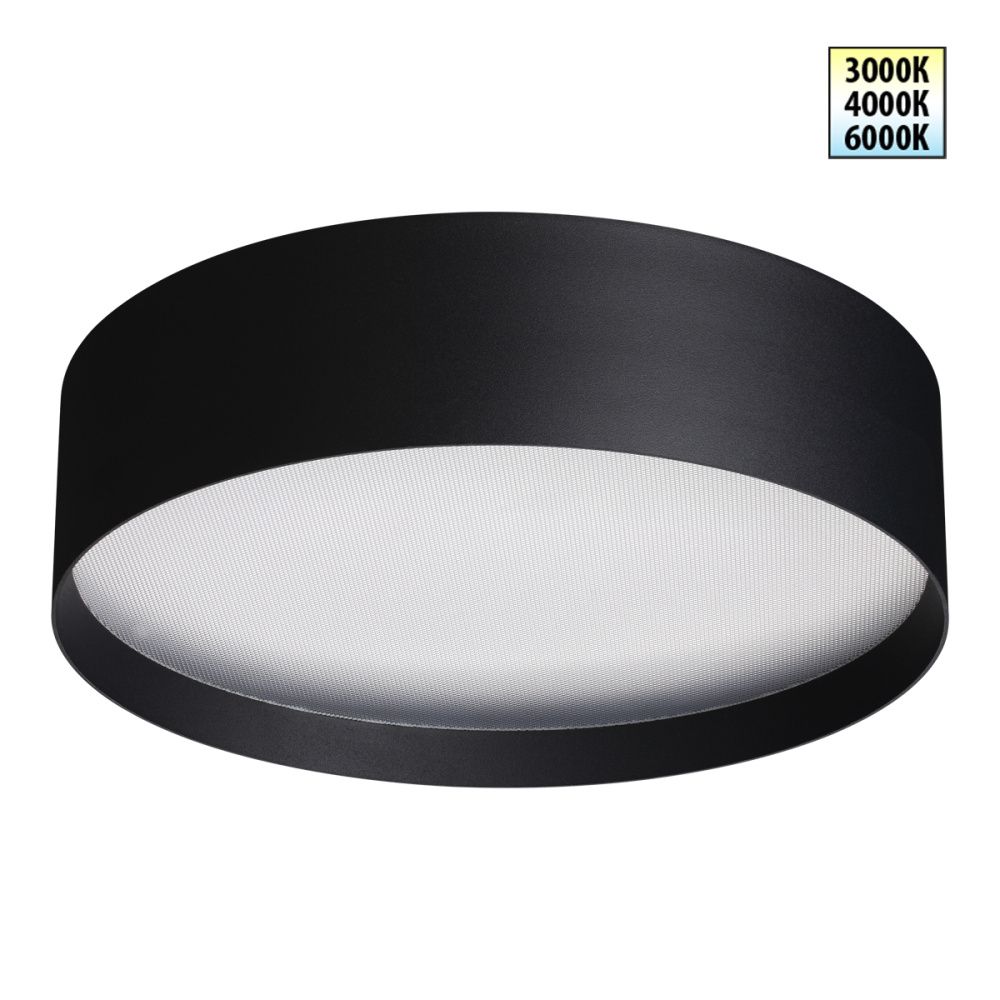 Светильник 30 см, 36W, 3000-6000K, Novotech 359601, черный