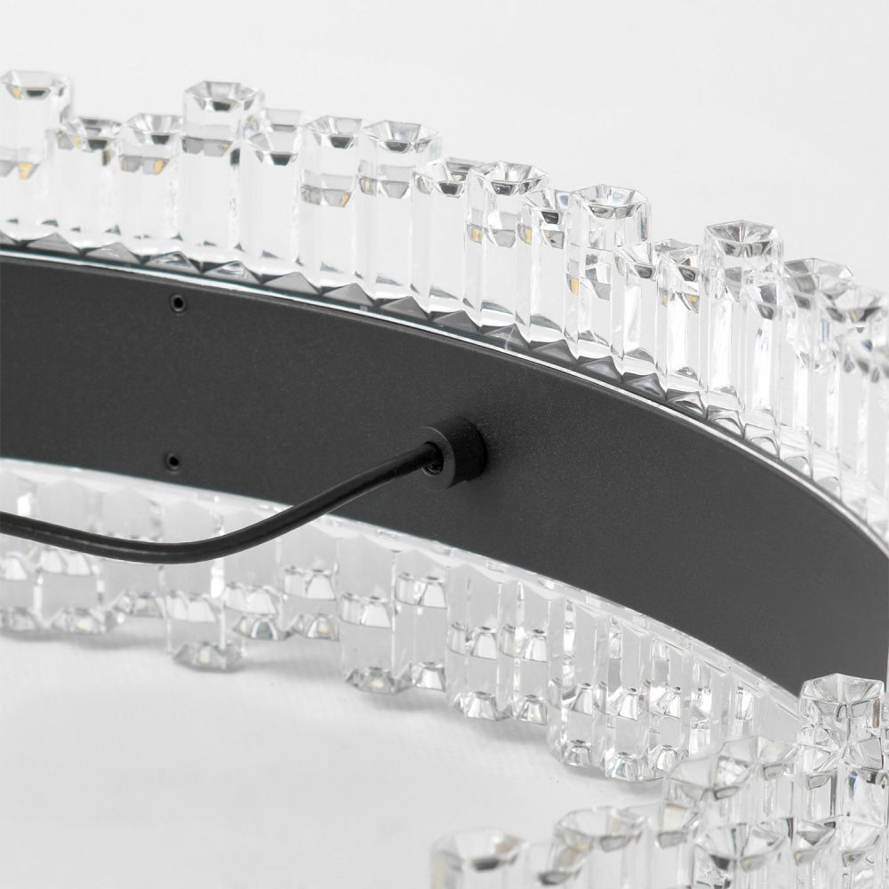 Подвесной светильник *40*35-150 см, 1*LED*40W, 4000K, Lussole Hardin LSP-7433, черный