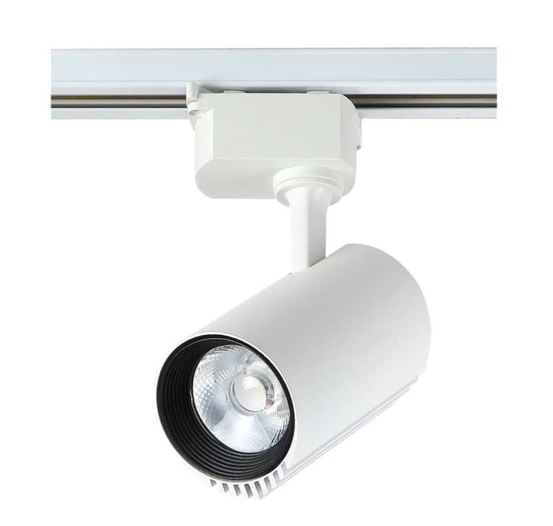 Cветильник трековый однофазный 6 см, 1*10W, 3000K, Crystal Lux CLT 0.31 007 10W WH Белый