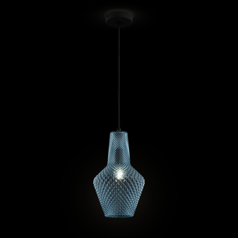 Подвесной светильник Maytoni Modern Pendant Tommy P045PL-01B лазурный, диаметр 25 см