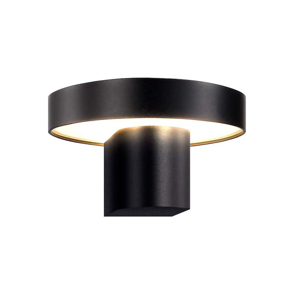Уличный настенный светильник 14*7,5 см, 1*LED, 12W, 4000K, Favourite Grybas 4640-1W, черный матовый