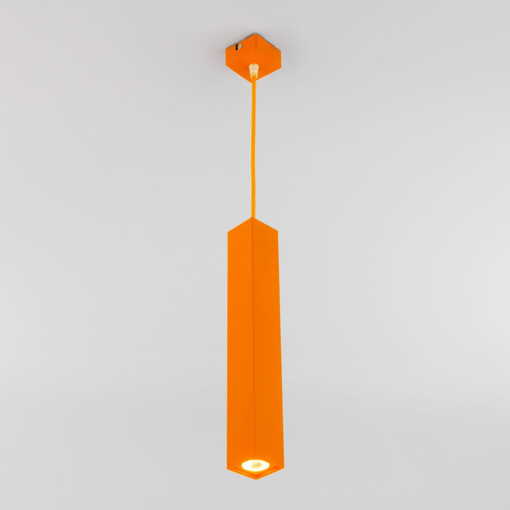 Светодиодный подвесной светильник Eurosvet 50154/1, 7W LED, 4200K, оранжевый