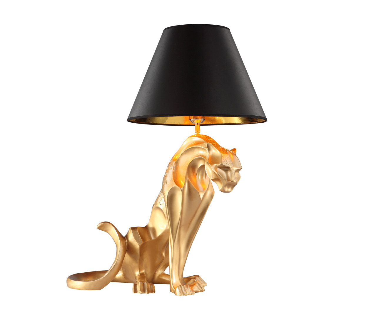 Настольная лампа 70 см, Kink Light 7041-1,33, матовое золото
