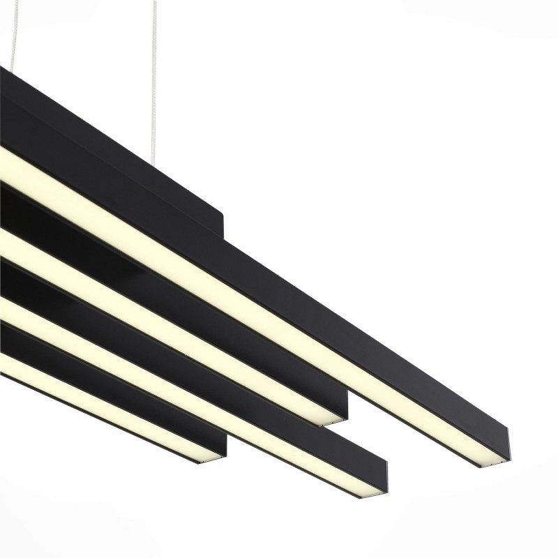 Люстра подвесная 100*28 см, 38W, 3000K/4000K/6000K ST LUCE SAMENTO SL933.403.04 Черный
