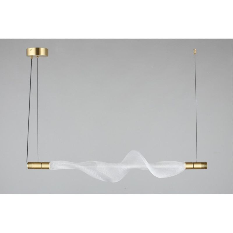 Подвесной светильник 100*20*60-200 см, 1*LED, 12W, 3000K, Aployt Adilin APL.647.03.12, латунный