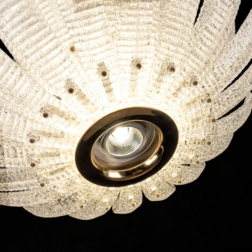 Подвесная люстра 50 см, 60W, 4000K, Modelux ML.9555.500 CP, шампань