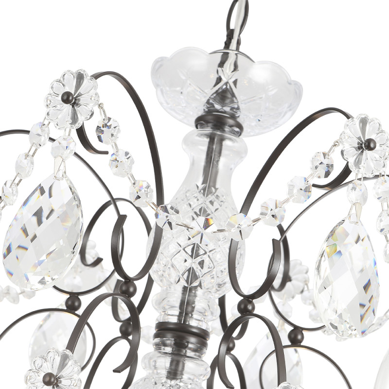 Светильник 60 см, Crystal Lux ODELIS SP6 BROWN, коричневый кофейный