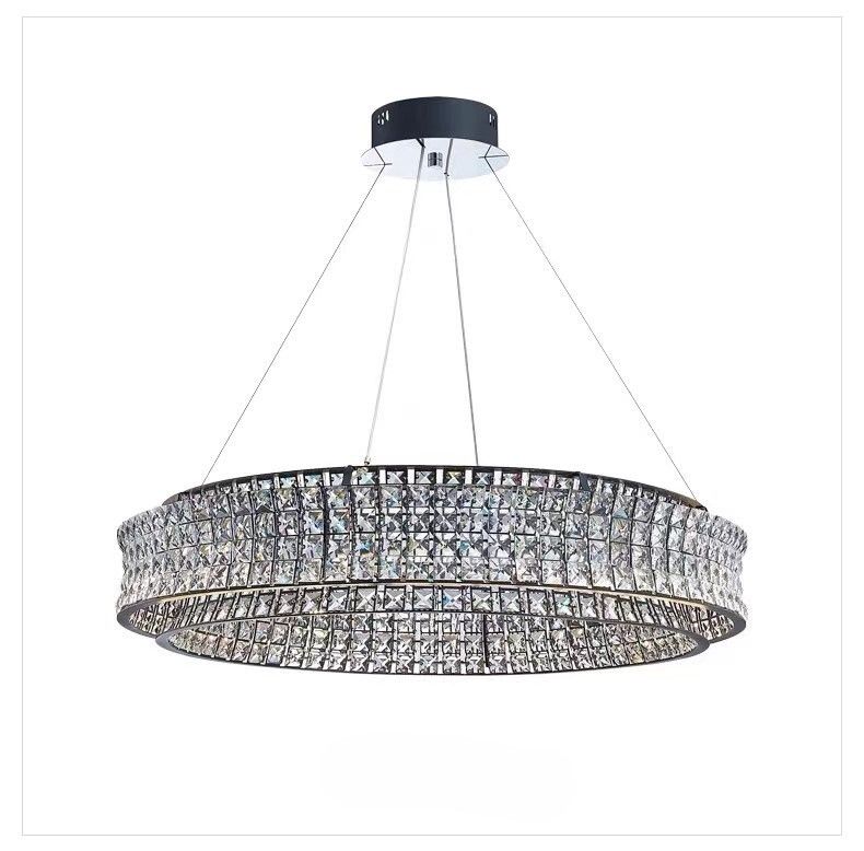 Люстра 8829-800, D800 / H160 LED, 140W, 3000/4000/6000K, Alva Donna, Хром