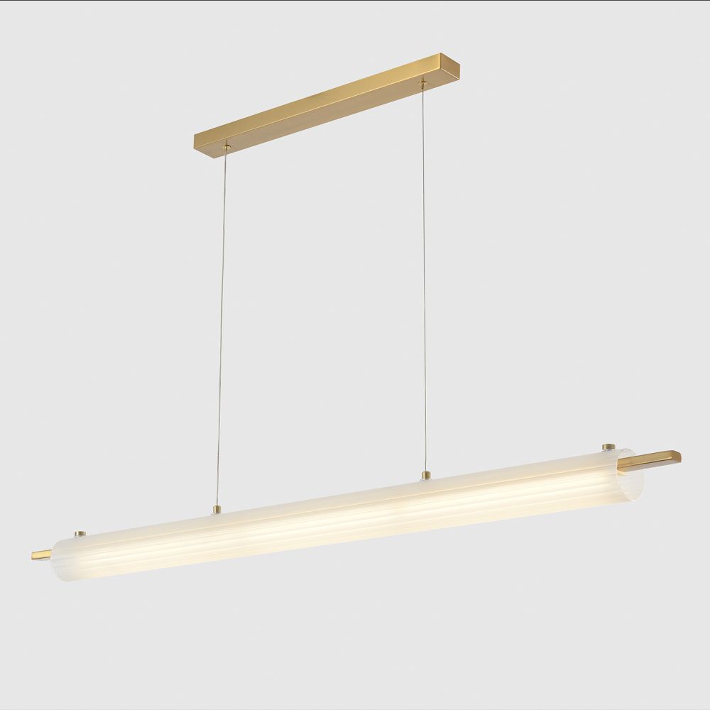 Светильник 120 см, 40W, 3000K, Crystal Lux TUNNEL SP40 LED BRASS, латунь