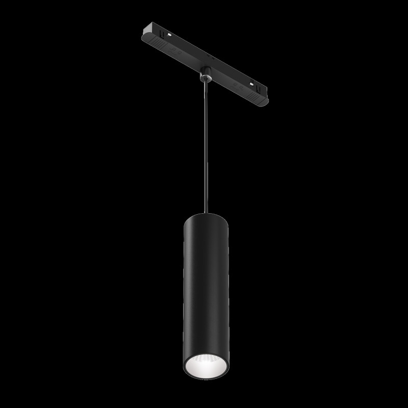 Трековый подвесной светильник Focus Led Exility 3000-6000K 12Вт 36° Dim Dali 124*5,2*19,2 см, LED*12W TR041-4-12WTW-DD-B Maytoni, Черный
