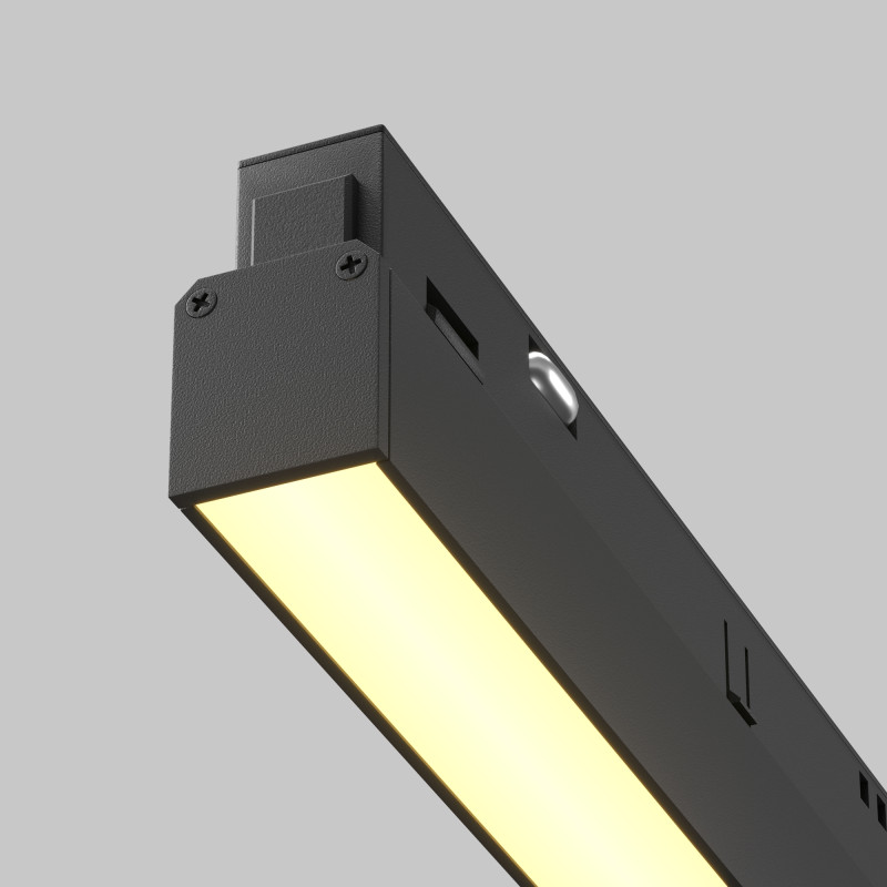 Трековый светильник 2,2*30,4*4,4 см, LED 12W 2700K 120° Maytoni Technical Basis Exility TR030-2-12W2.7K-B черный